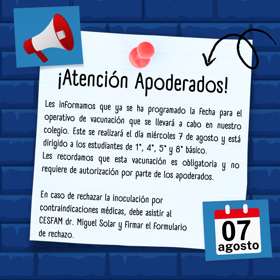 El operativo de vacunación será el 7 de agosto