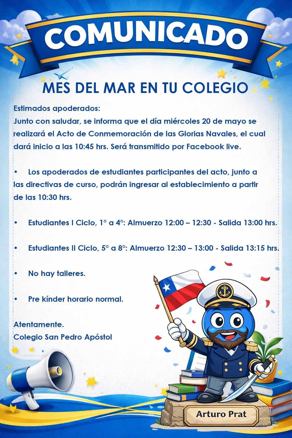 Informativo acto del mes del mar 2026