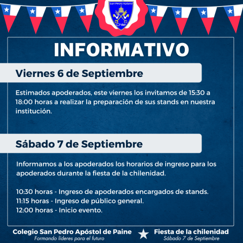 informativo preparación fiesta de la chilenidad