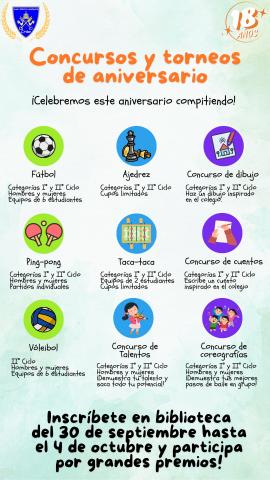 torneos y concursos de aniversario