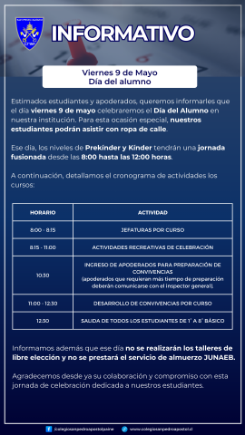 informativo día del alumno