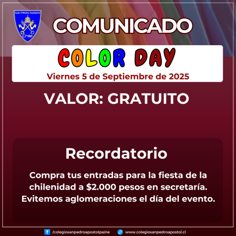 Color day viernes 5 de septiembre informativo