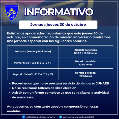 jornada jueves 30 de octubre de 2025