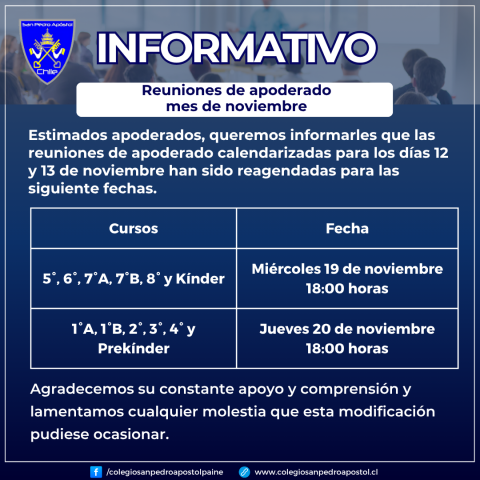 informativo reuniones noviembre