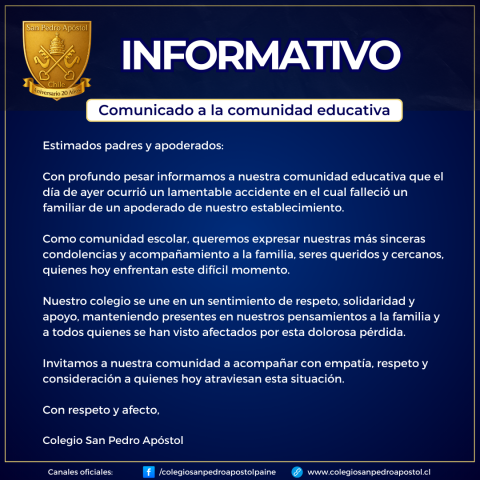 Comunicado oficial
