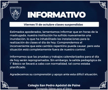 viernes 11 de octubre clases suspendidas
