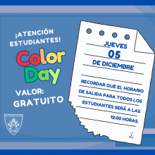 Color day Jueves 5 de diciembre de 2024