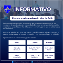 informativo reuniones de apoderado